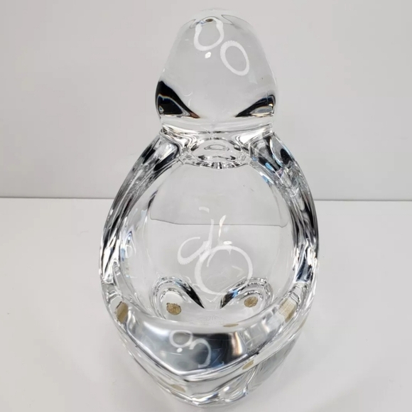 Art Vannes France Clear Crystal Duckling Trinket Holder Earrings Rings 4.5x4.5x3 - Picture 4 of 10